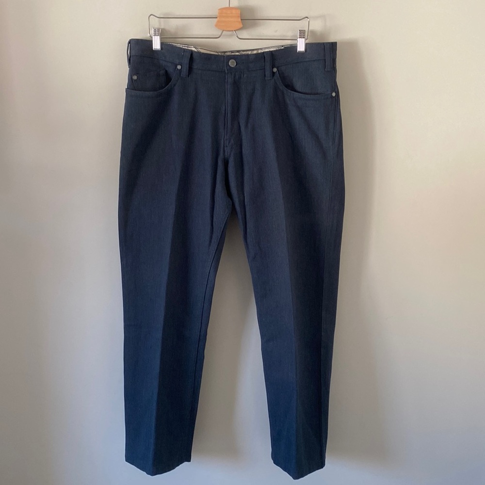 Kenneth Cole Reaction Navy Flat Front Pants Trousers